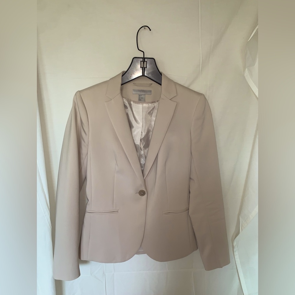 Cream blazer jacket